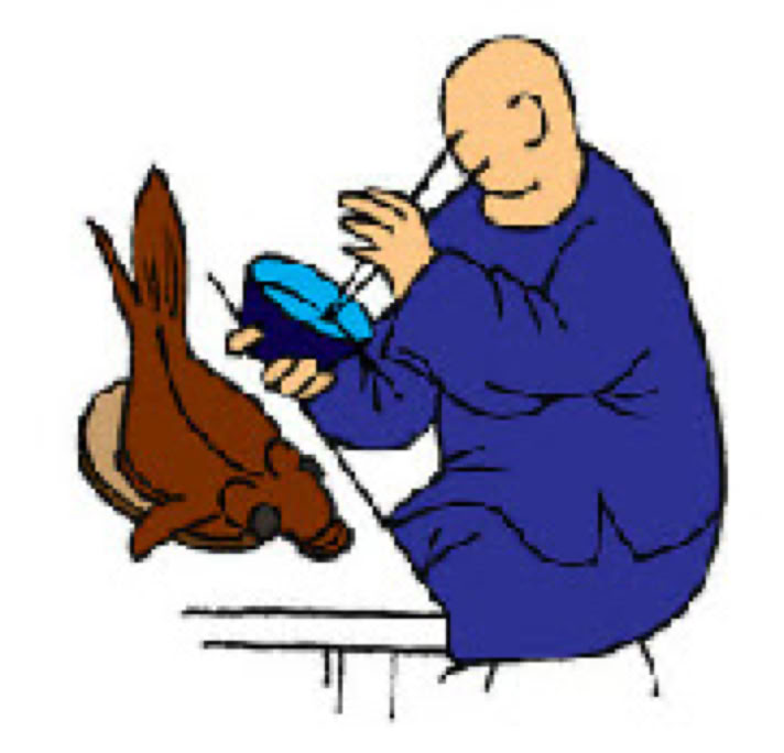 drawing Rinus Schulz tea drinking