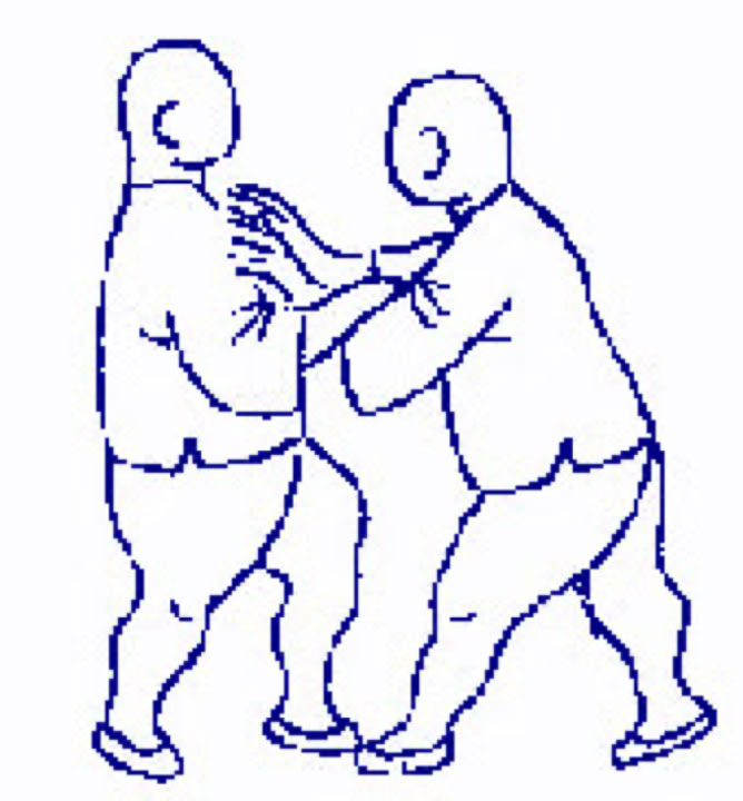 SUISHU - TUI SHOU  In combat contact between your and your opponent's hands happens very often. 